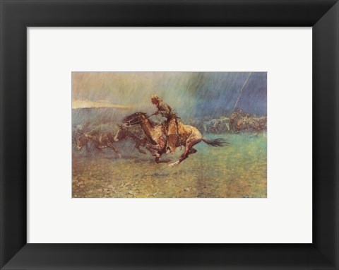 Framed Stampede Print