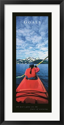 Framed Goals-Kayak Print