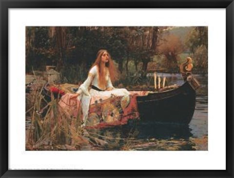 Framed Lady Of Shalott Print