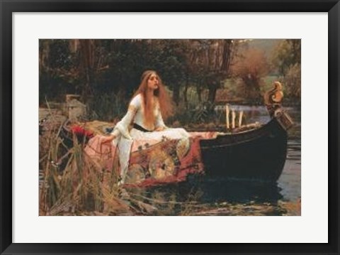 Framed Lady Of Shalott Print