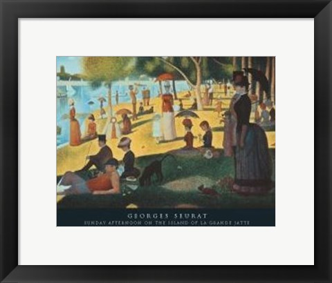 Framed Sunday Afternoon on the Island of La Grande Jatte, c.1886 Print