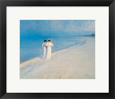 Framed Summer Afternoon on Skagen Beach Print