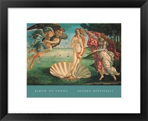 Framed Birth Of Venus Print