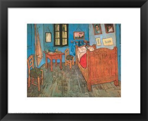 Framed Bedroom At Arles Print