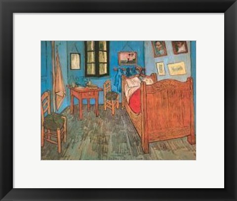 Framed Bedroom At Arles Print