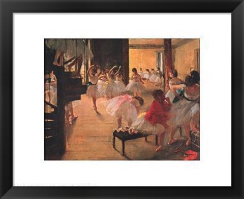 Framed Ballet School Print