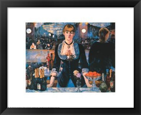 Framed Bar At The Follies Bergere Print