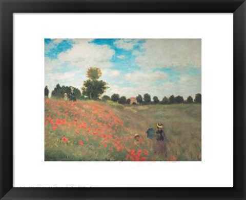 Framed Les Coquelicots Print