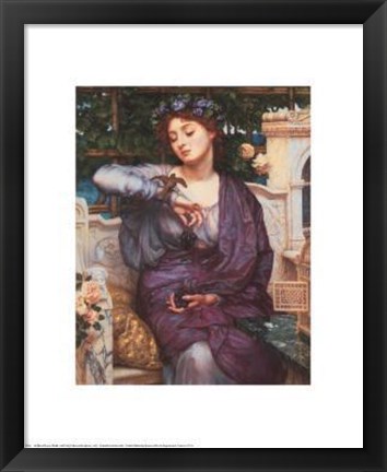 Framed Libra And Her Sparrow, 1907 Print