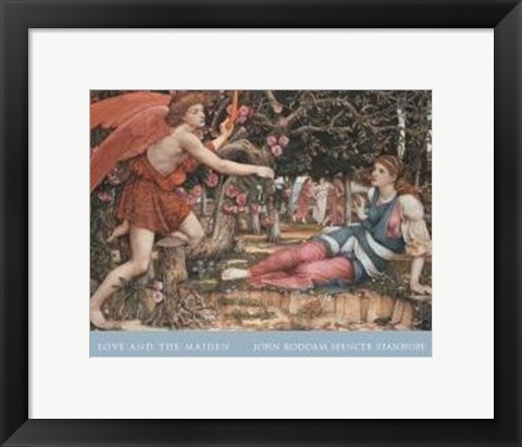 Framed Love And The Maiden Print