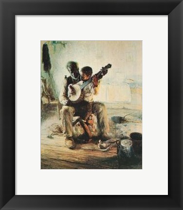 Framed Banjo Lesson Print