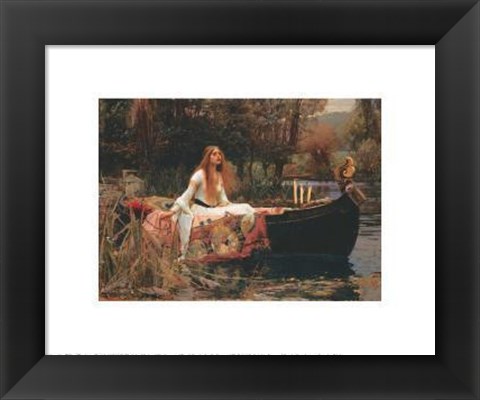 Framed Lady Of Shalott Print