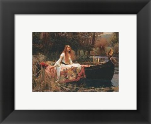 Framed Lady Of Shalott Print