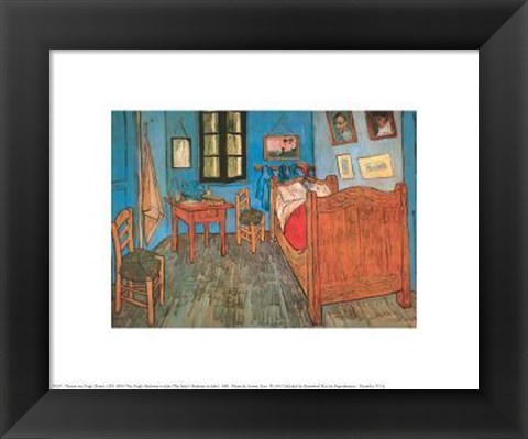 Framed Bedroom At Arles Print