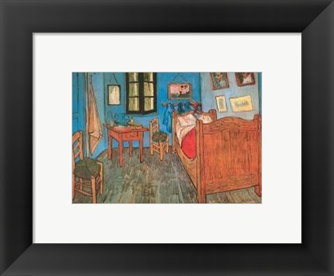 Framed Bedroom At Arles Print