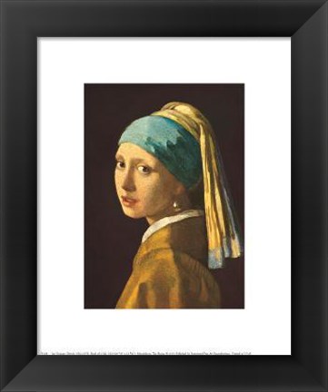 Framed Girl With The Pearl Earring Print