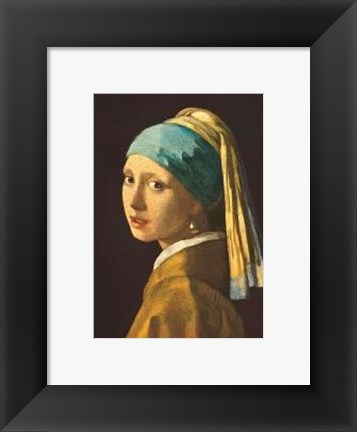 Framed Girl With The Pearl Earring Print