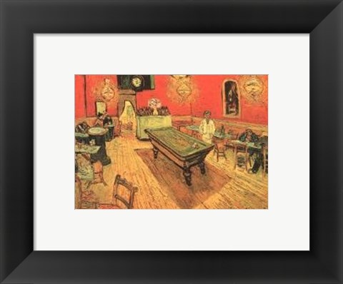 Framed Night Cafe in the Place Lamartine in Arles, c.1888 Print