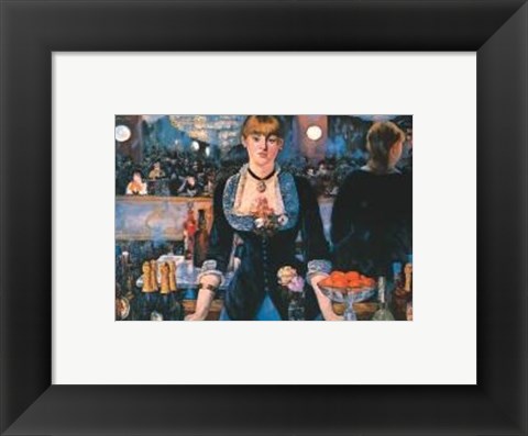 Framed Bar At The Follies Bergere Print