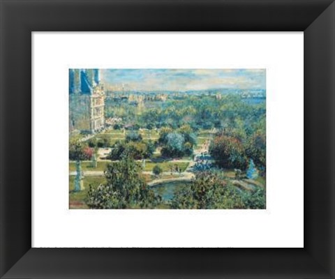 Framed View Of Tuileries Gardens Print