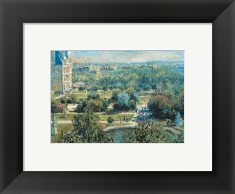 Framed View Of Tuileries Gardens Print