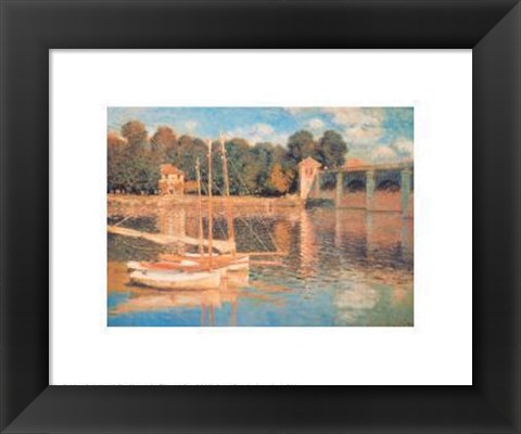 Framed Il Pont d&#39;Argenteuil Print