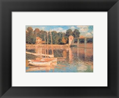 Framed Il Pont d&#39;Argenteuil Print