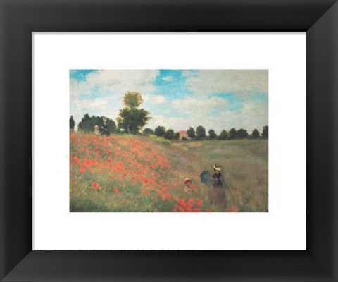 Framed Les Coquelicots Print