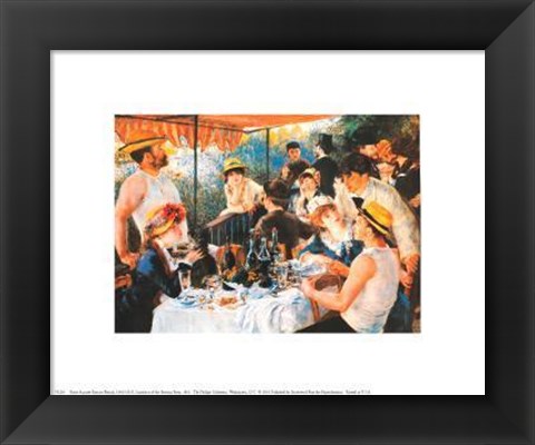 Framed Luncheon Of The Boating Party, 1881 Print