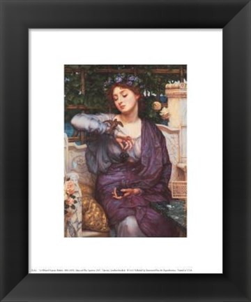 Framed Libra And Her Sparrow, 1907 Print