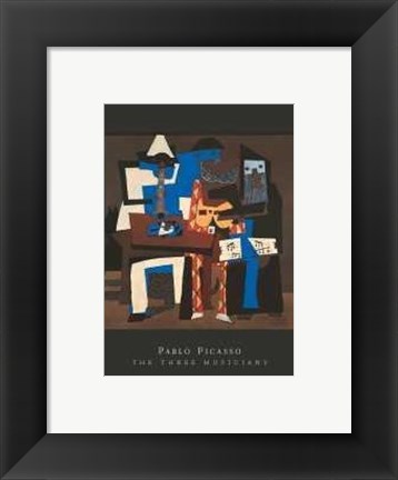 Framed Three Musicians Print