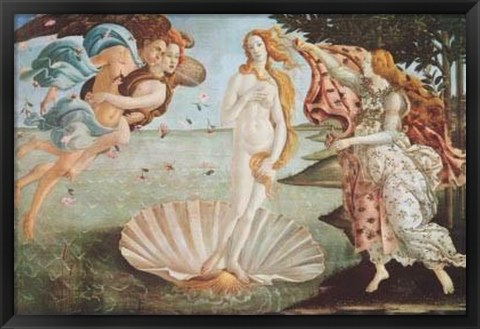 Framed Birth Of Venus Print