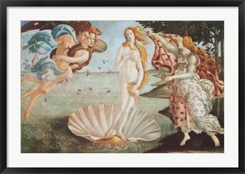 Framed Birth Of Venus Print