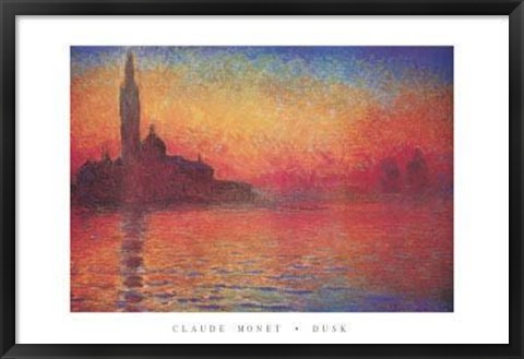 Framed Dusk, Crepusculo Print