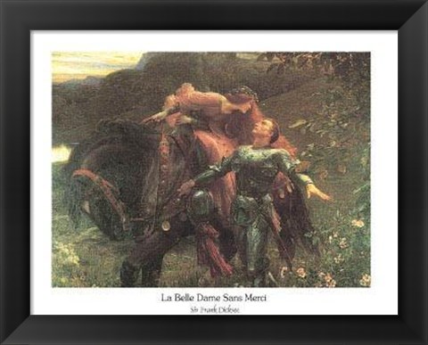 Framed La Belle Dame Sans Merci Print