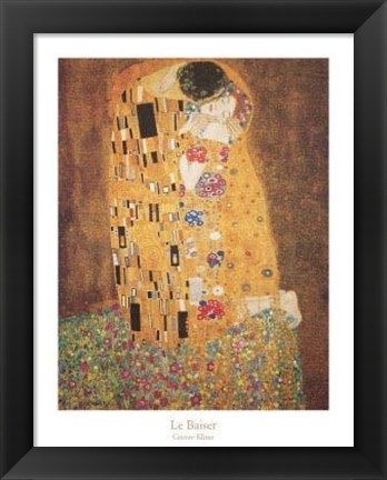 Framed Le Baiser, 1908 Print