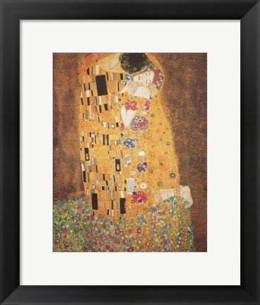 Framed Le Baiser, 1908 Print