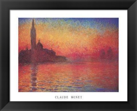 Framed Dusk, Crepusculo Print