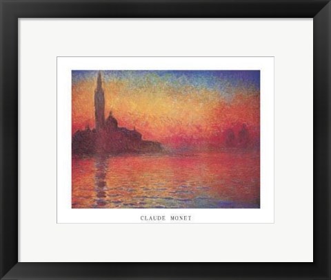 Framed Dusk, Crepusculo Print