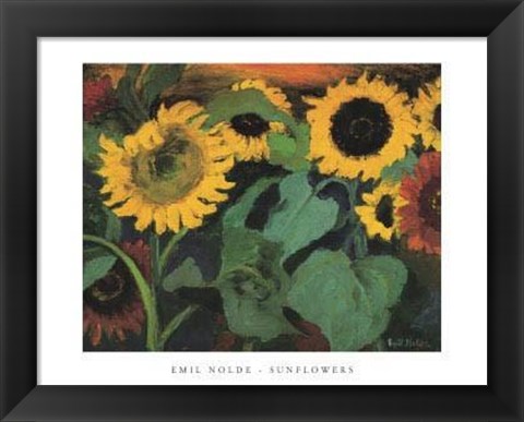 Framed Sunflowers Print