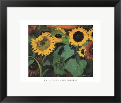 Framed Sunflowers Print