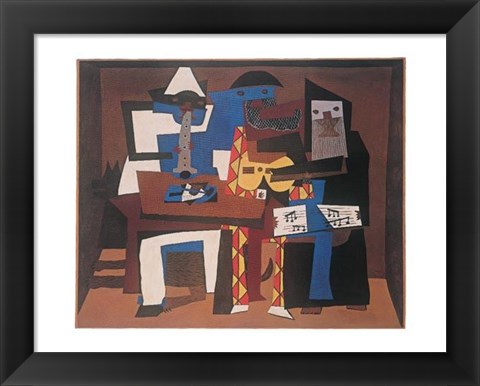 Framed Three Musicians Print