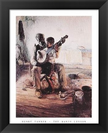 Framed Banjo Lesson Print