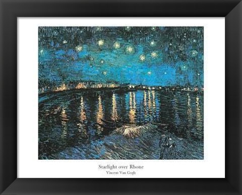 Framed Starlight Over Rhone Print