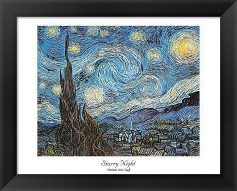 Framed Starry Night Print