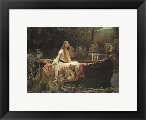 Framed Lady of Shalott Print