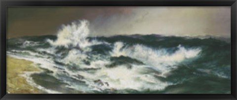 Framed Much Resounding Sea Print