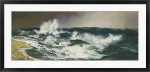 Framed Much Resounding Sea Print