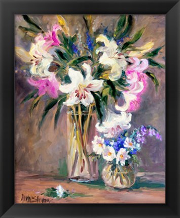 Framed Enchantment Lilies II Print