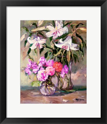 Framed Enchantment Lilies I Print